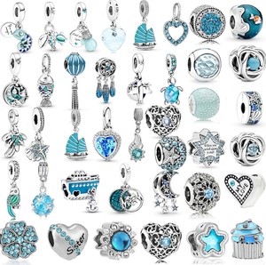 <span class=keywords><strong>Bleu</strong></span> été mignon nouvelle mode breloques bricolage pendentif à breloques pour bracelet - Product Image 1