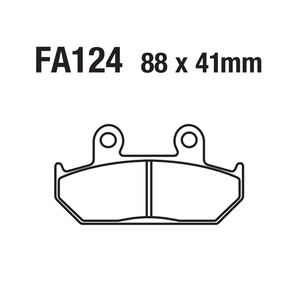 Plaquettes de frein à disque pour moto FA124 <span class=keywords><strong>HONDA</strong></span> RS125 RS250 CBR750 VFR750 CBR1000 CAGIVA CANYON 500 600 E750 <span class=keywords><strong>900</strong></span> - Product Image 4