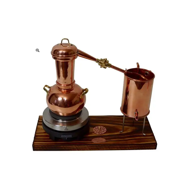 Destilador personalizado de vodka/gin, coluna de destilação de refluxo de cobre com placa de cobre 200l/300l 6'' 20 bandejas