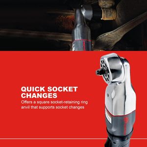 Clé à chocs pneumatique Ingersoll Rand 2015MAX 3/8 po à angle droit, couple de rotation inversé max. de 180 pi-lb - Product Image 3