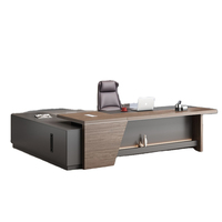 Moderno lusso in legno Executive scrivania da ufficio Set convertibile Manager mobili commerciali scrivania da lavoro con sedie di Design