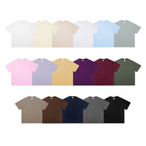 Camiseta de algodón en blanco de gran tamaño Camiseta con estampado de logotipo de alta calidad personalizada con cuello redondo para hombre - Product Image 2