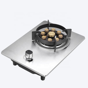 Cuisinière à <span class=keywords><strong>Gaz</strong></span> Encastrable 1 Brûleur, Panneau en Acier Inoxydable, Allumage Électronique, Protection Flamme, Plaques de Cuisson Professionnelles - Product Image 6