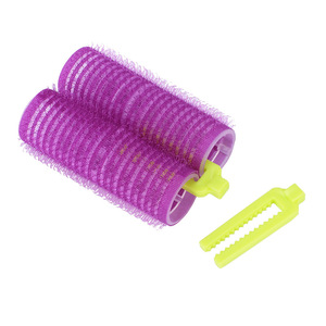 <b>Hair</b> <b>Roller</b> Set Plastic Heatless Snap Type Large Purple <b>Small</b> Blue Cylinder For Voluminous Textured <b>Hair</b> Styling - Product Image 2