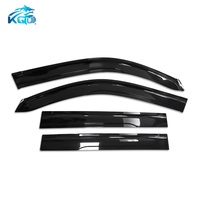 Déflecteur de fenêtre KQD-kaqidu pour Toyota PRADO 1998-2007, en PC noir de luxe, nouveau pare-pluie, visière de porte, protection contre la pluie, facile à installer