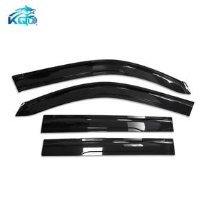 แผ่นบังลมสำหรับรถยนต์โตโยต้า ปราโด ปี 2018-2023  แผ่นกันฝนประตูสีดำ  แผ่นบังแดดหน้าต่าง  ที่บังฝน - Product Image 3