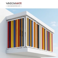 Windowmate - Alliage d'aluminium - Écologique - Vertical - Moderne - Résistant à la chaleur - Économie d'énergie - Décoration murale de façade - Persienne