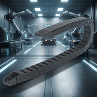 Werkzeug maschinen zubehör Halb geschlossene Kunststoff-Abschlepp tank kette 15x20mm Flexible Kabels chlepp kette