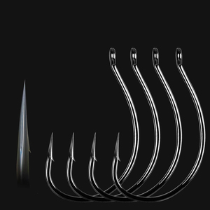 Hameçon souple à rainure pour leurres souples, hameçon drop <span class=keywords><strong>shot</strong></span> pour loche, hameçons de pêche pour leurres souples pour achigan, carpe, saumon - Product Image 1