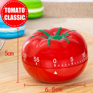 Minuteur de cuisine électronique et mécanique en forme de tomate, avec fonction de rappel, compte à rebours Pomodoro et alarme, outil de cuisson, minuteur de jeu, en plastique - Product Image 3