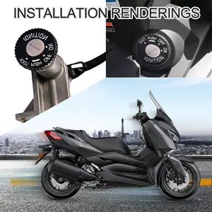 GOOFIT-interruptor de encendido para patinete eléctrico, reemplazo de montaje de llave para GY6 49cc 50cc, Scooter chino, Jonway 50QT-21