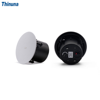 Thinuna MS-8CT II Haut-parleur de plafond coaxial de haute qualité 8 Ohm 100W avec couverture arrière pour système de sonorisation de musique de fond de restaurant