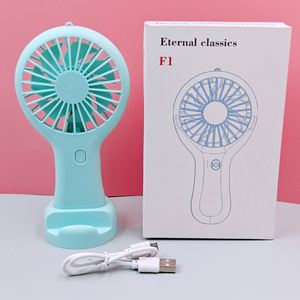Wholesale Private Label Pink White Mini Lash <b>Battery</b> Standing Fan Rechargeable Hand Held USB Eyelash Fans Dryer - Product Image 4