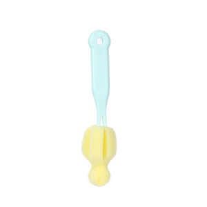 Baby Bottle Cleaning Brush Sponge Head Pink Green Blue For Nipple And Bottle Cleaning <b>Tool</b> - Product Image 5