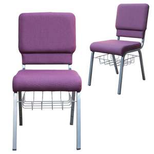 Sillas de <span class=keywords><strong>Auditorio</strong></span> Apilables de Tela y Metal de Calidad, Sudáfrica, por Menos de $20, 20 Sillas de Iglesia Enlazables Usadas - Product Image 2