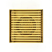 SANIPRO SS 304/316 salle de bain douche égouttoir 360 degrés Rotation 2 en 1 grille couverture crépine carrelage insérer caché carré drain de sol