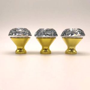 مقابض خزائن وأدراج فندقية عصرية من الكريستال الشفاف بحجم 30 ملم، رائجة البيع - Product Image 6