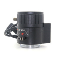 HD 3.0 mégapixels Auto Iris Varifocal IR métal CS lentille 3MP 2.8-12mm CCTV LensF1.4 pour caméras de sécurité accessoires de Surveillance