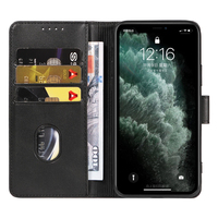 Funda Tipo Cartera de Cuero PU para iPhone 11 Pro - Funda con Soporte, 3 Ranuras para Tarjetas, Cierre Magnético y Carcasa Antigolpes