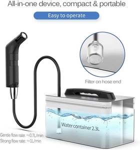 Rociador de bidé portátil al por mayor, de ABS ecológico, con control de flujo de 2 velocidades, para posparto, viajes, mini inodoros, higiene personal - Product Image 4