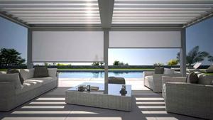 Tende a Rullo Motorizzate di Lusso Moderne, Protezione Solare Elettrica Antivento per Finestre, Patio e Balcone - Product Image 2