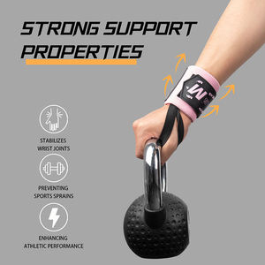 Soporte <span class=keywords><strong>de</strong></span> Muñeca Elástico Personalizado MKAS, Equipo <span class=keywords><strong>de</strong></span> Seguridad Profesional para Levantamiento <span class=keywords><strong>de</strong></span> Pesas con Presilla Resistente para el Pulgar para Powerlifting - Product Image 5