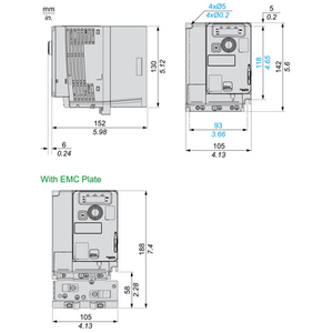 ATV320 - 2.2kW 380 500V ATV320U22N4C ไดรฟ์ปรับความเร็วได้ 3 เฟส VFD ตัวแปลงความถี่ออนไลน์สำหรับ - Product Image 4