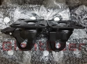 Großhandel schwenkbare feste Bremse 3 Zoll Hochleistungs-Rollen rolle Low Profile für Industrie anlagen - Product Image 4