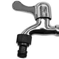 Raccord rapide de tuyau d'irrigation goutte à goutte de jardin, adaptateur de robinet, filetage femelle 3/4 pouce vers raccord court en plastique 8 mm