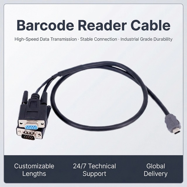 HDB15 Pin VGA to HD Video Monitor Splitter RS232 Modem Male Female  Industrial Barcode Reader Cable
