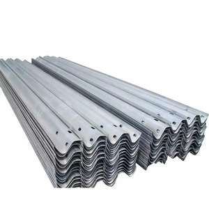 Custom Hot-<b>Dip</b> Galvanized W-Beam Highway Guardrail Steel Traffic Crash Barriers EN 1317/AASHTO M180 Certification H1W2 - Product Image 1