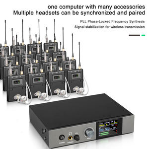Système de Retour d'Oreille Sans Fil UHF Portable K24 à 4 Canaux avec Type de Monitoring pour Scène, Églises et <span class=keywords><strong>Musiciens</strong></span> - Product Image 3