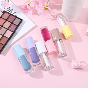 Empty Lip Gloss Tube with Clear Brush 6ML Capacity Screen Printing Plastic <b>Small</b> Plating Color Lip Gloss <b>Bottle</b> for Blush - Product Image 4