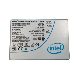 SSDPE2KE032T807 Haute Performance, SSD Interne Original Neuf, Série P4610 3,2 To 2,5 pouces NVMe/PCIe Disque SSD - Product Image 1