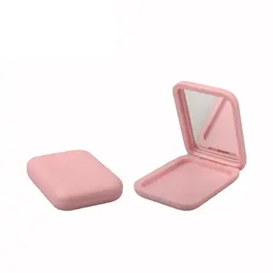Square Compact Powder Case Pressed Powder Case With Mirror Empty Eyeshadow Palette Cosmetic Packaging For Blush