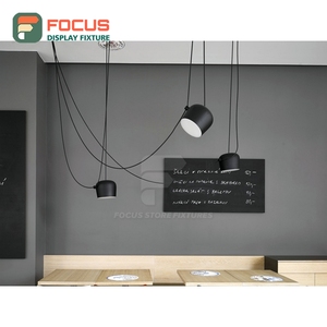 Vitrina Iluminada para Café con Acabado de Madera Laminada, Área de Exhibición de Pastelería, Mueble para Mercancía de Cafetería - Product Image 3