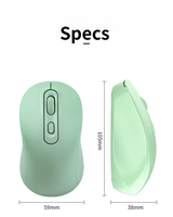 Ratón inalámbrico de modo dual Bluetooth 5,0 2,4G, ratón silencioso recargable, ratón óptico de 1600 DPI para iPad, portátil, Macbook y PC