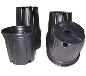 All size1 2 3 4 5 7 10 14 HDPE Gallon Pot Black Premium Black Hard Plastic Nursery Plant Container Garden Planter Growing Pots
