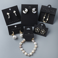 Comment Emballer Carte de Boucles d'Oreilles Support Bague Blanc Affichage Bijoux Emballage Carte Papier avec Logo Personnalisé