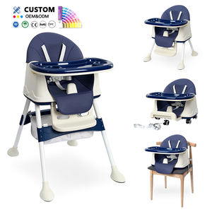 Chaise haute multifonctionnelle 3-en-1 pour bébé et siège rehausseur portable pour nourrisson, chaise de repas pour tout-petit, prix d'usine - Product Image 4