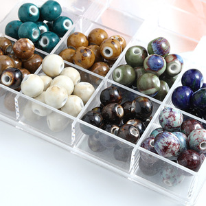 Cuentas Redondas de Cerámica de 12 mm, Material para Hacer Pulseras, Accesorios para Bisutería, Joyería Suelta, Venta al por Mayor - Product Image 3