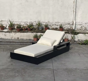 <span class=keywords><strong>Tumbona</strong></span> moderna de lujo de aluminio para exteriores <span class=keywords><strong>con</strong></span> <span class=keywords><strong>reposabrazos</strong></span> ancho, sillón de Metal para Villa, piscina, jardín lateral o uso en el parque - Product Image 4