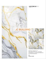Azulejo de Porcelanato Dorado de 60x120cm, Acabado Pulido, Aspecto Mármol, para Paredes, Precio Bajo, Alta Calidad, Fácil de Instalar