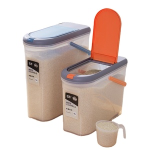 Distributeur de céréales multifonctionnel en PP, pliable et détachable, pour cuisine, stockage de riz et de grains, design moderne et durable - Product Image 1