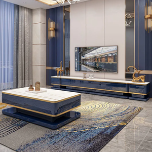 Đồ Nội Thất Phòng Khách Gia Đình Bằng Gỗ Hiện Đại Mới Bộ Dụng Cụ Bàn Cà Phê Giá Đỡ Tv - Product Image 3