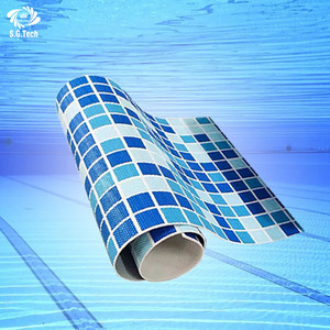 Usine directe personnalisé mosaïque <span class=keywords><strong>vinyle</strong></span> PVC revêtement de piscine Anti-UV couronne d'eau accessoire pour piscines rondes extérieures couverture Type de <span class=keywords><strong>tapis</strong></span> - Product Image 1