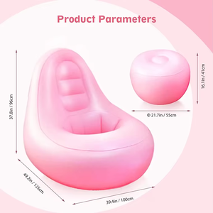 Fabricantes De Sofás De Jardim Personalizado Sofá Inflável Estilo Preguiçoso Pvc Sala De Estar Cadeira <span class=keywords><strong>Set</strong></span> Sofá Inflável Confortável <span class=keywords><strong>Set</strong></span> - Product Image 5