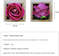 Großhandel 10cm Künstliche Seiden-Samt-Rosenköpfe Moderne Minimalistische Hochzeitsauto- und Weihnachtsbaumdekorationen 520 Blumen