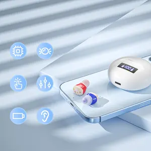 K&FCOPTTE 2024 neue Produktideen für taube Ältere superunsichtbare wiederaufladbare CIC digitale unsichtbare Hörhilfe