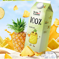 Eigen Merk Private Label 1L Lange Houdbaarheid Subtiel Zoet Fris RTD Pure Ananassap ODM OEM Fruitdrank voor Supermarkten
